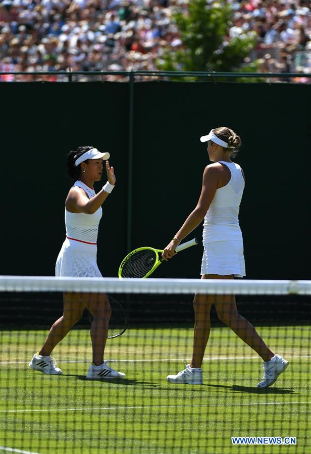 (SP)BRITAIN-LONDON-TENNIS-WIMBLEDON-WOMEN'S DOUBLES