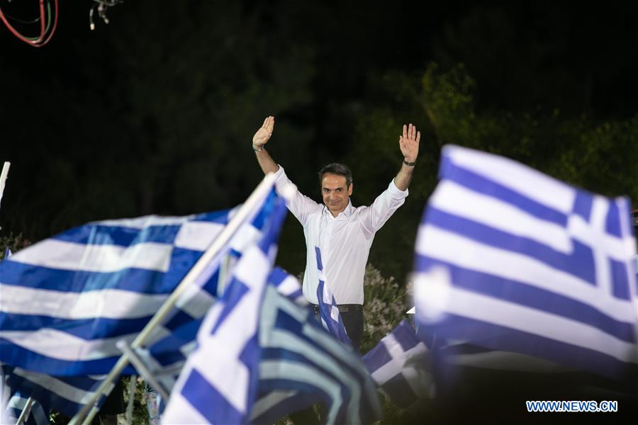 GREECE-ATHENS-ELECTIONS-RALLY-MITSOTAKIS