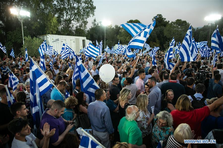 GREECE-ATHENS-ELECTIONS-RALLY-MITSOTAKIS