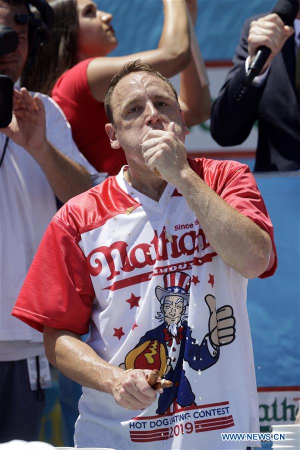 U.S.-NEW YORK-HOT DOG EATING CONTEST