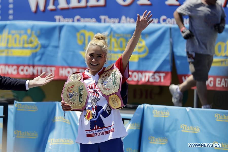 U.S.-NEW YORK-HOT DOG EATING CONTEST