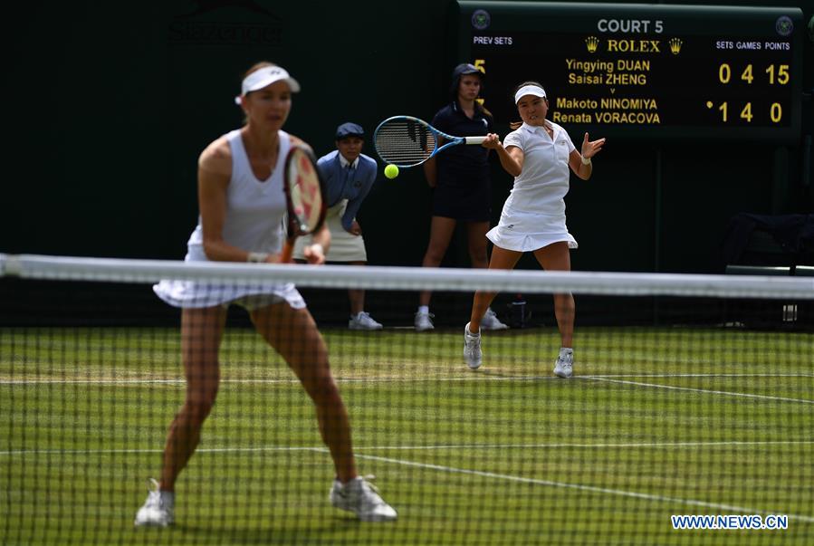  (SP)BRITAIN-LONDON-TENNIS-WIMBLEDON-WOMEN'S DOUBLES