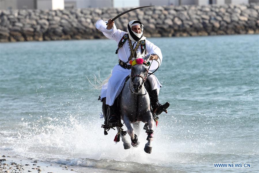 KUWAIT-MUBARAK AL-KABEER-CAVALRY-HORSE RIDING SHOW