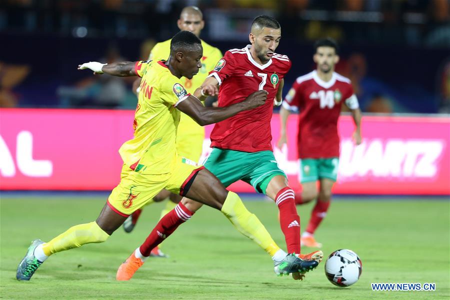 (SP)EGYPT-CAIRO-FOOTBALL-AFRICA CUP OF NATIONS-BENIN VS MOROCCO