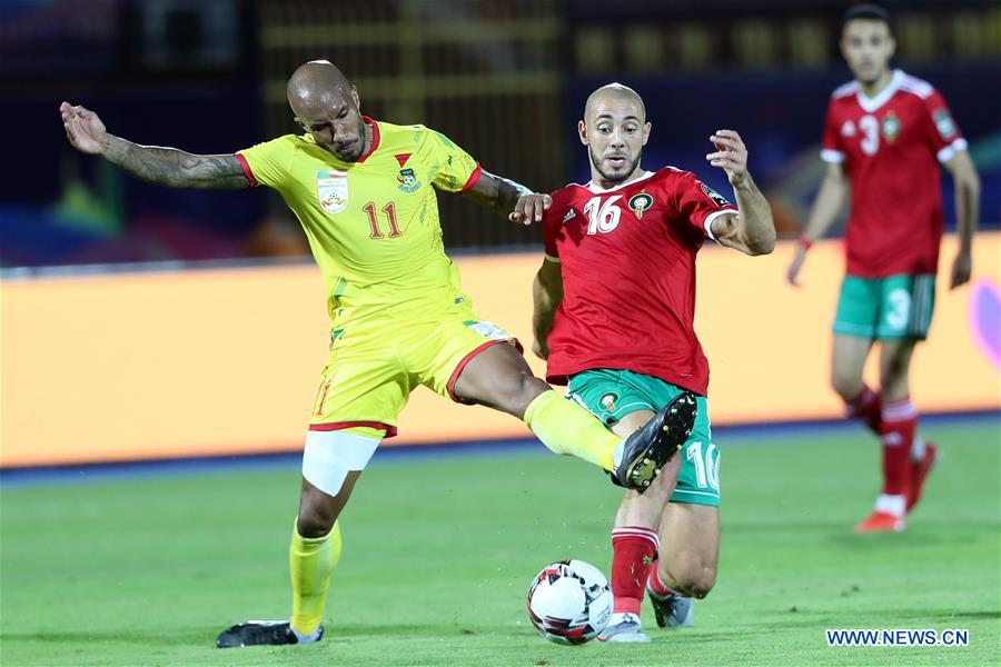 (SP)EGYPT-CAIRO-FOOTBALL-AFRICA CUP OF NATIONS-BENIN VS MOROCCO