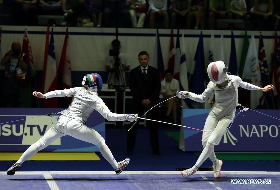 (SP)ITALY-SALERNO-SUMMER UNIVERSIADE-FENCING-WOMEN'S FOIL INDIVIDUAL