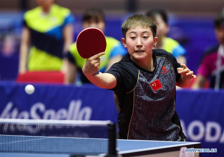 (SP)ITALY-NAPLES-SUMMER UNIVERSIADE 2019-TABLE TENNIS-WOMEN'S TEAM COMPETITION-CHINA VS JAPAN