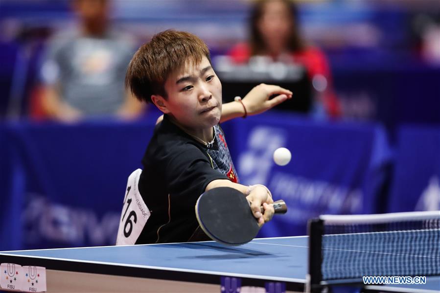 (SP)ITALY-NAPLES-SUMMER UNIVERSIADE 2019-TABLE TENNIS-WOMEN'S TEAM COMPETITION-CHINA VS JAPAN