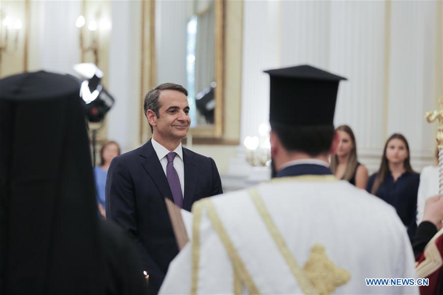 GREECE-ATHENS-MITSOTAKIS-PM-SWEAR IN