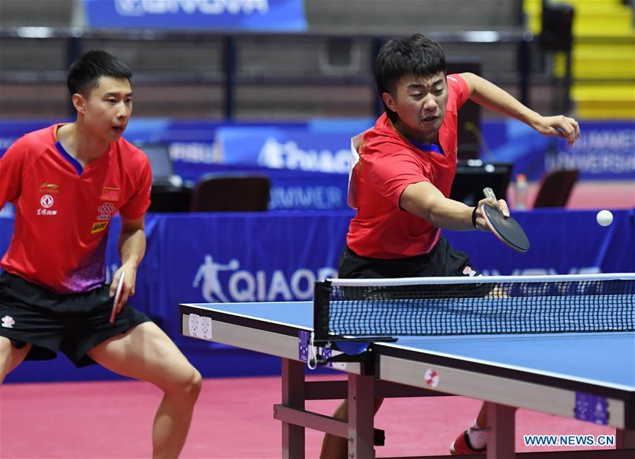 (SP)ITALY-NAPLES-SUMMER UNIVERSIADE-TABLE TENNIS-MEN'S DOUBLES