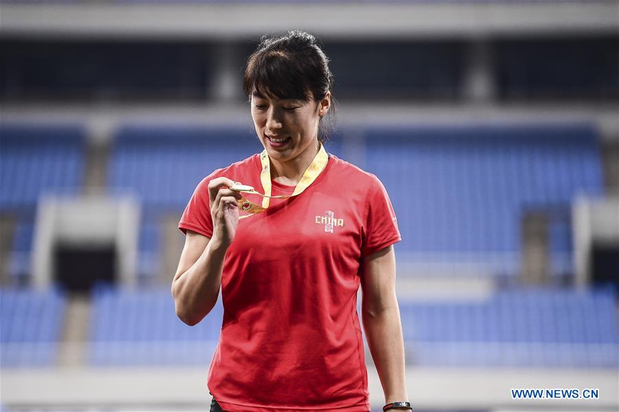 (SP)CHINA-SHENYANG-ATHLETICS-WOMEN'S JAVELIN THROW