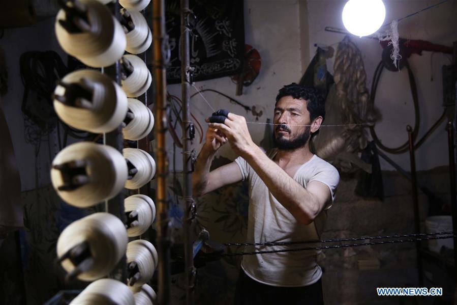 AFGHANISTAN-HERAT-SILK FACTORY