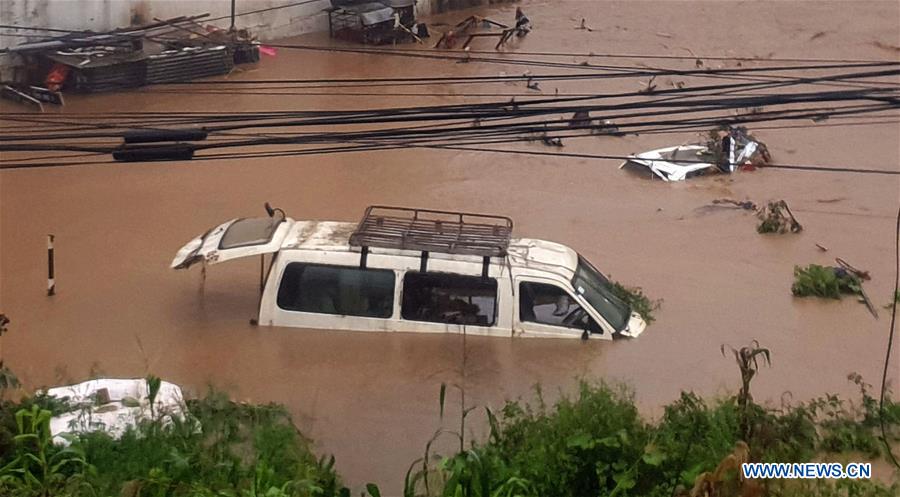 NEPAL-KATHMANDU-RAIN-FLOOD