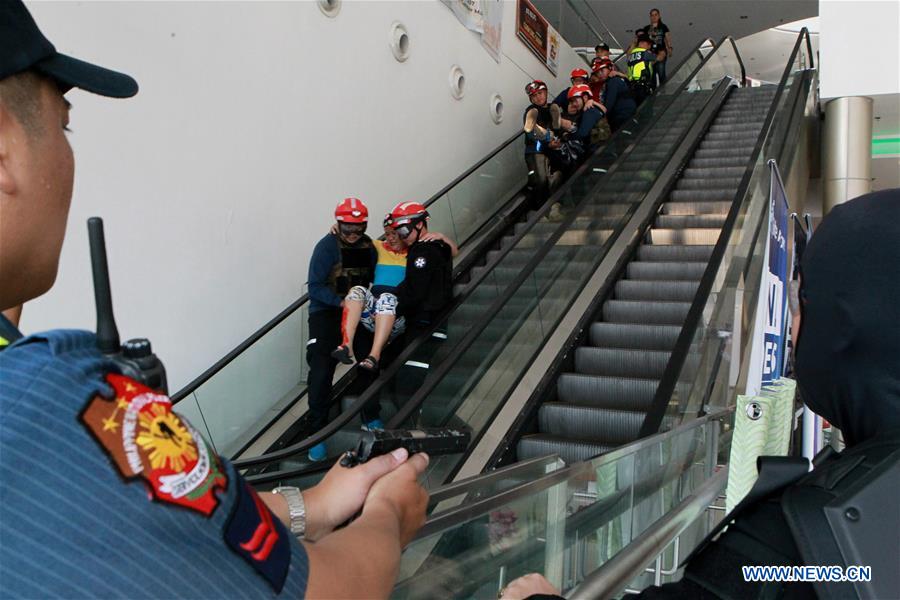 PHILIPPINES-MANDALUYONG CITY-ANTI-TERRORISM DRILL