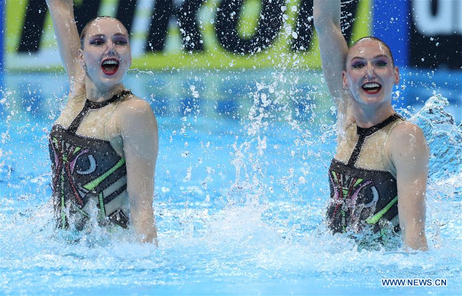 (SP)SOUTH KOREA-GWANGJU-FINA WORLD CHAMPIONSHIPS-ARTISTIC SWIMMING-WOMEN'S DUET TECHNICAL FINAL