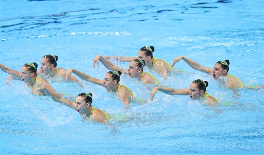 (SP)SOUTH KOREA-GWANGJU-FINA WORLD CHAMPIONSHIPS-ARTISTIC SWIMMING-WOMEN'S TEAM TECHNICAL FINAL