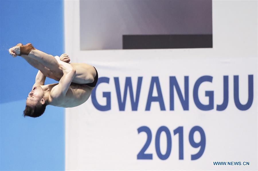 (SP)SOUTH KOREA-GWANGJU-FINA WORLD CHAMPIONSHIPS-DIVING-MEN'S 3M SPRINGBOARD SEMIFINAL