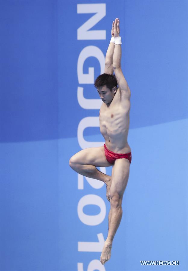 (SP)SOUTH KOREA-GWANGJU-FINA WORLD CHAMPIONSHIPS-DIVING-MEN'S 3M SPRINGBOARD SEMIFINAL