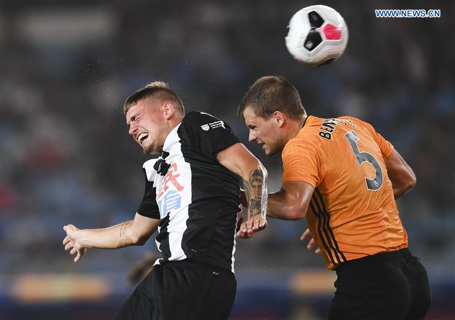 (SP)CHINA-NANJING-SOCCER-PREMIER LEAGUE-ASIA TROPHY-NEWCASTLE UNITED VS WOLVERHAMPTON WANDERERS