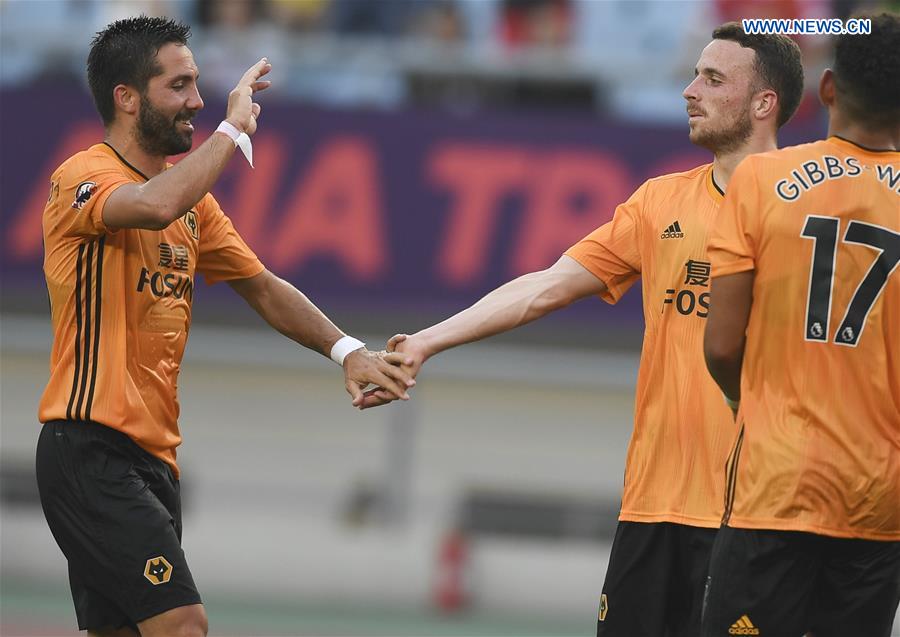 (SP)CHINA-NANJING-SOCCER-PREMIER LEAGUE-ASIA TROPHY-NEWCASTLE UNITED VS WOLVERHAMPTON WANDERERS