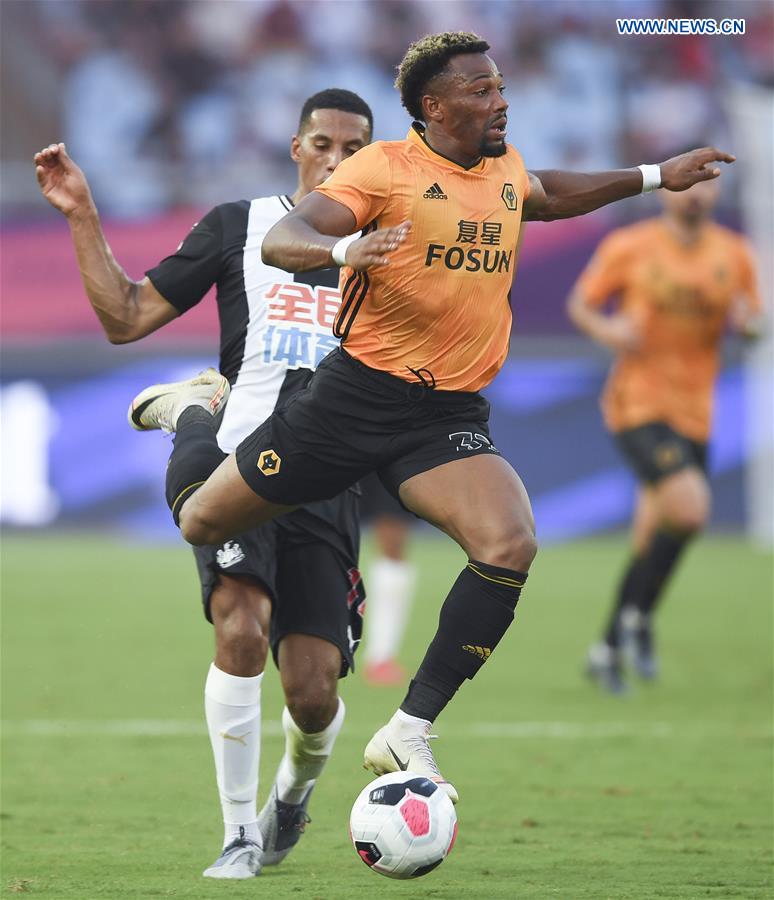 (SP)CHINA-NANJING-SOCCER-PREMIER LEAGUE-ASIA TROPHY-NEWCASTLE UNITED VS WOLVERHAMPTON WANDERERS