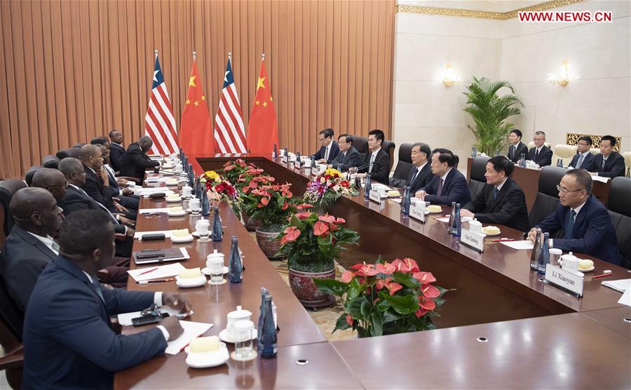 CHINA-BEIJING-WANG YANG-LIBERIA-MEETING (CN)