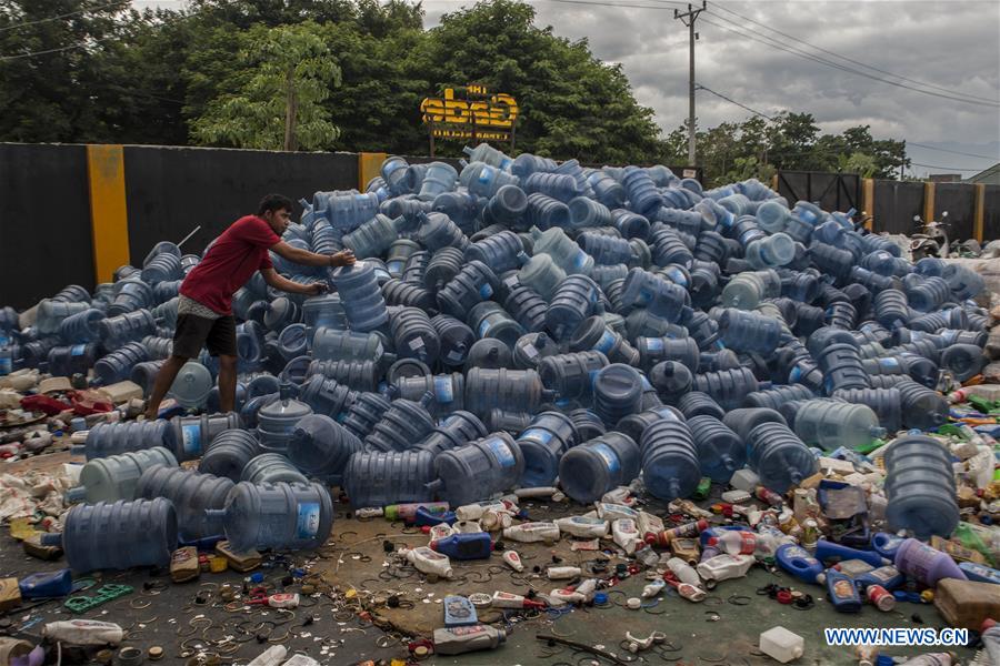 INDONESIA-PALU-PLASTIC WASTE-PROCESSING