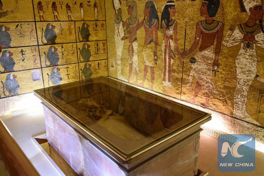 Egypt Starts Restoration Of Ancient King Tut S Coffin Xinhua English News Cn