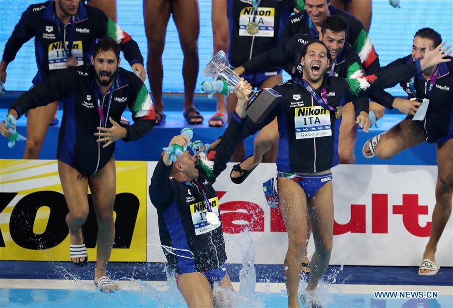 (SP)SOUTH KOREA-GWANGJU-FINA WORLD CHAMPIONSHIPS-MEN'S WATERPOLO FINAL-ITA VS ESP