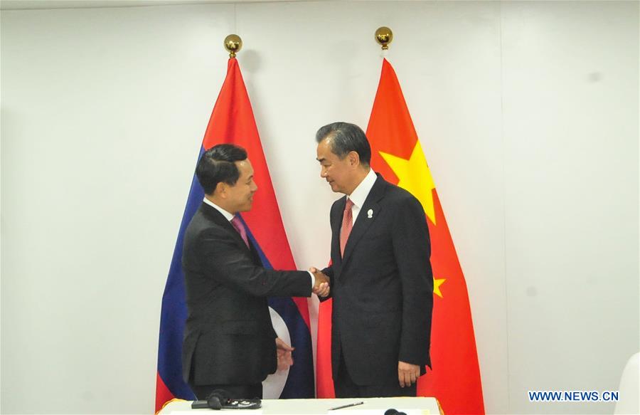 THAILAND-BANGKOK-CHINA-LAOS-FM-MEETING