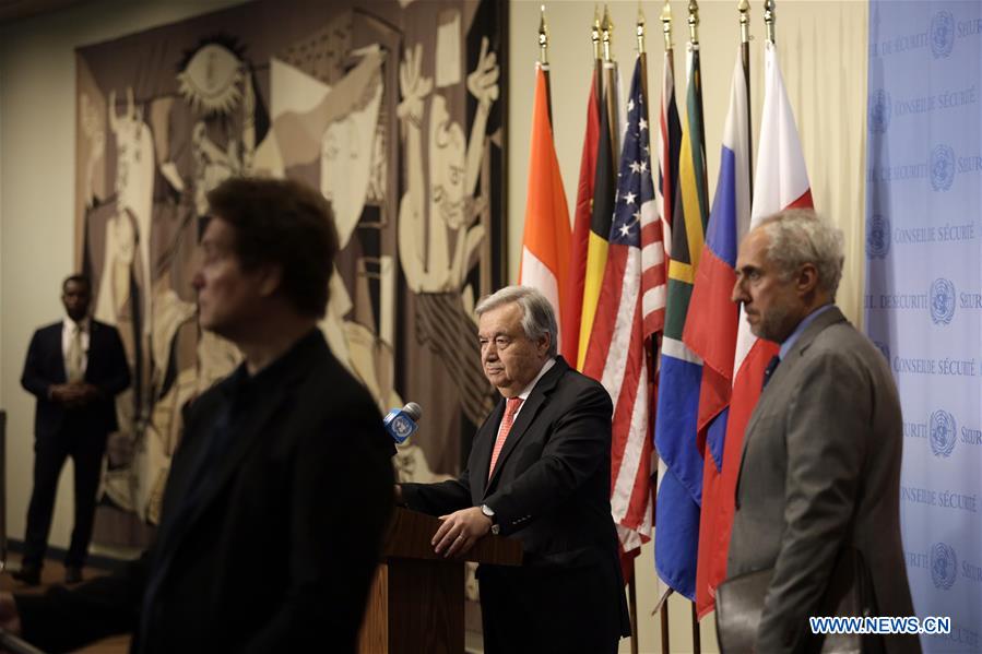 UN-CHIEF-ANTONIO GUTERRES-PRESS ENCOUNTER