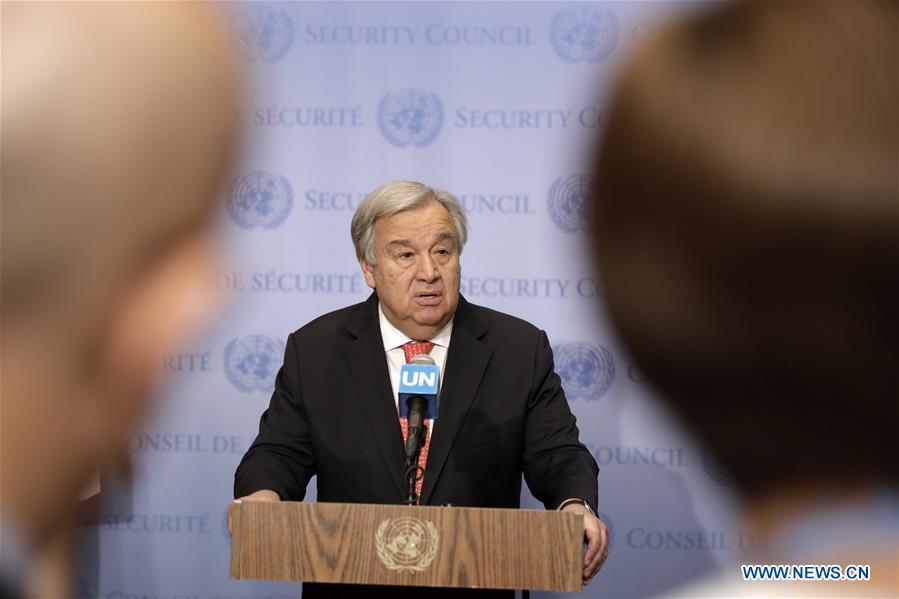 UN-CHIEF-ANTONIO GUTERRES-PRESS ENCOUNTER