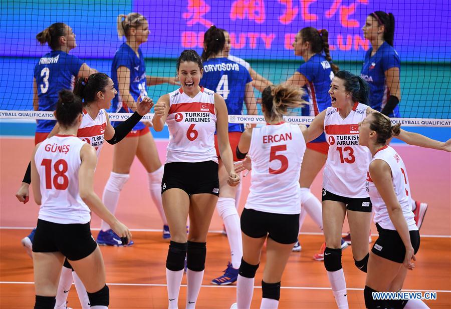 (SP)CHINA-NINGBO-FIVB-TOKYO VOLLEYBALL QUALIFICATION-TURKEY-CZECH REPUBLIC(CN)