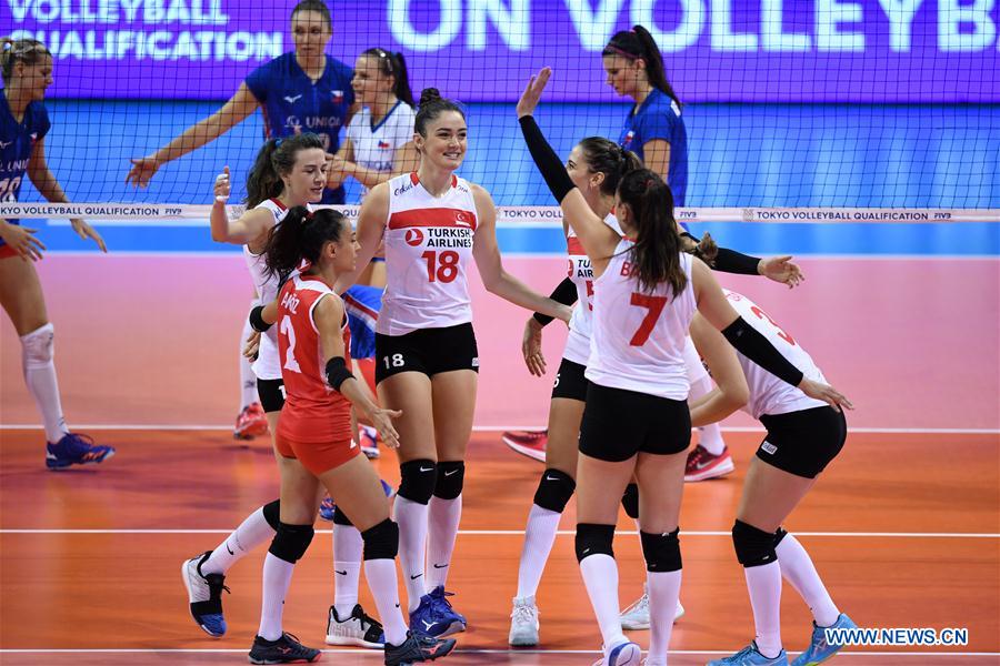 (SP)CHINA-NINGBO-FIVB-TOKYO VOLLEYBALL QUALIFICATION-TURKEY-CZECH REPUBLIC(CN)