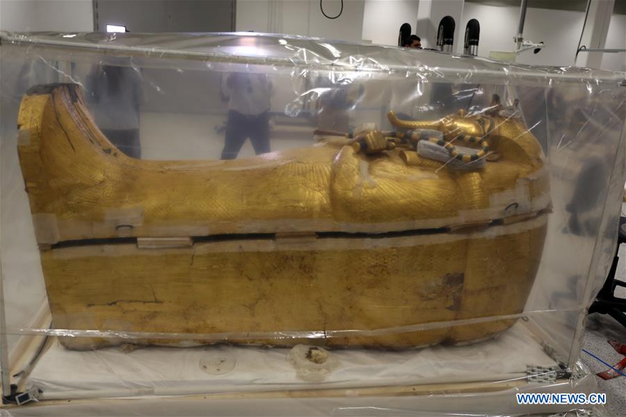 Feature Egypt S Restoration Of Ancient King Tut S Large Coffin Goes Well Xinhua English News Cn