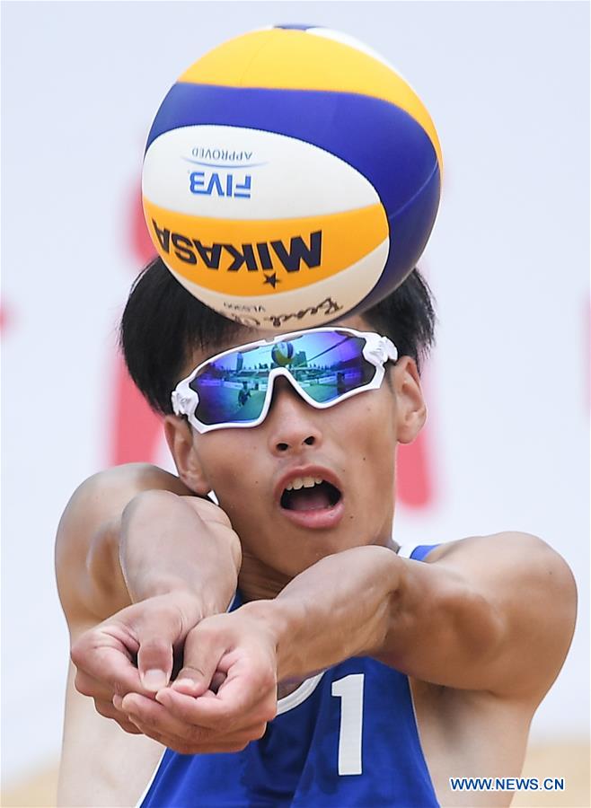 (SP)CHINA-TAIYUAN-2ND YOUTH GAMES-MEN'S BEACH VOLLEYBALL