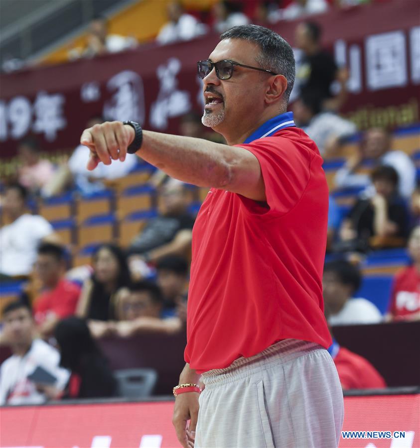 (SP)CHINA-KUNSHAN-BASKETBALL-INTERNATIONAL MEN'S CHALLENGE-PUERTO RICO VS ANGOLA(CN)