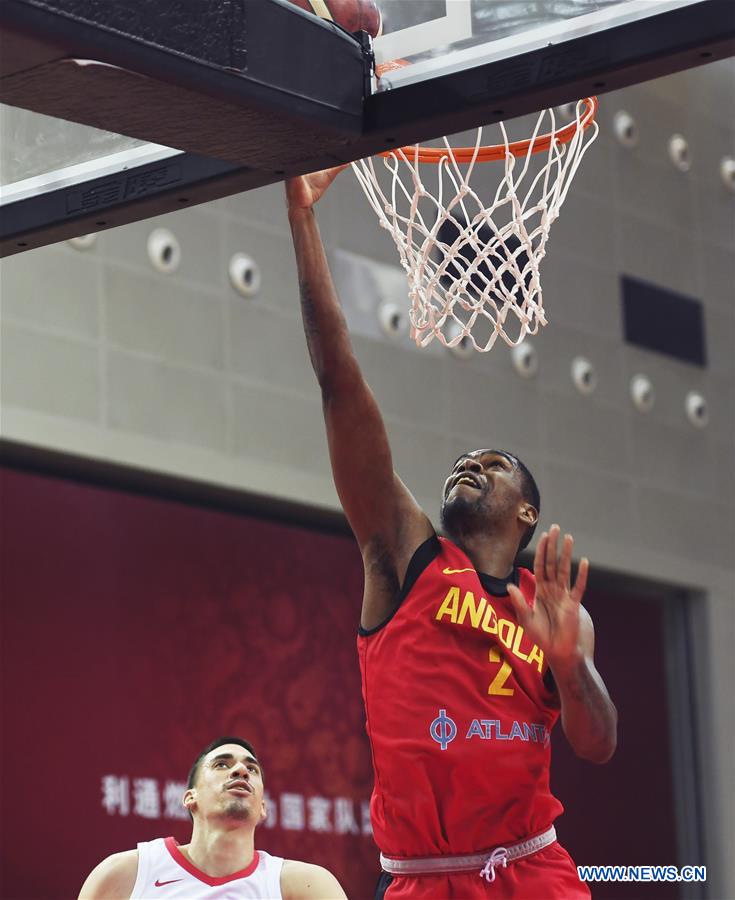 (SP)CHINA-KUNSHAN-BASKETBALL-INTERNATIONAL MEN'S CHALLENGE-PUERTO RICO VS ANGOLA(CN)