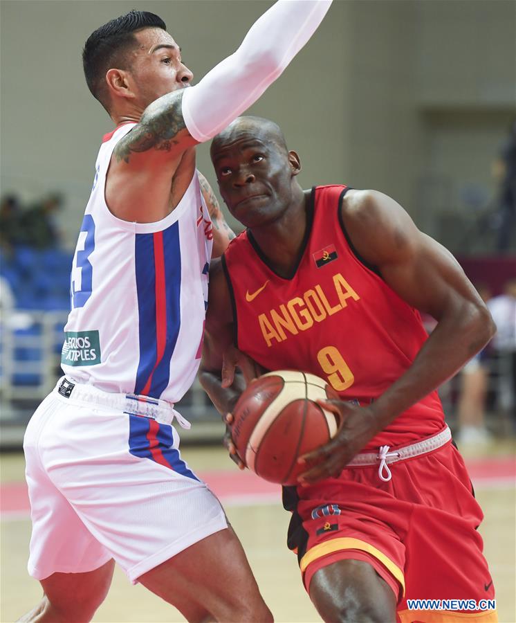 (SP)CHINA-KUNSHAN-BASKETBALL-INTERNATIONAL MEN'S CHALLENGE-PUERTO RICO VS ANGOLA(CN)