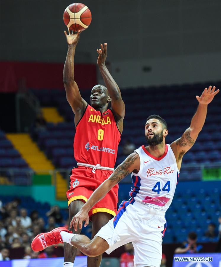 (SP)CHINA-KUNSHAN-BASKETBALL-INTERNATIONAL MEN'S CHALLENGE-PUERTO RICO VS ANGOLA(CN)