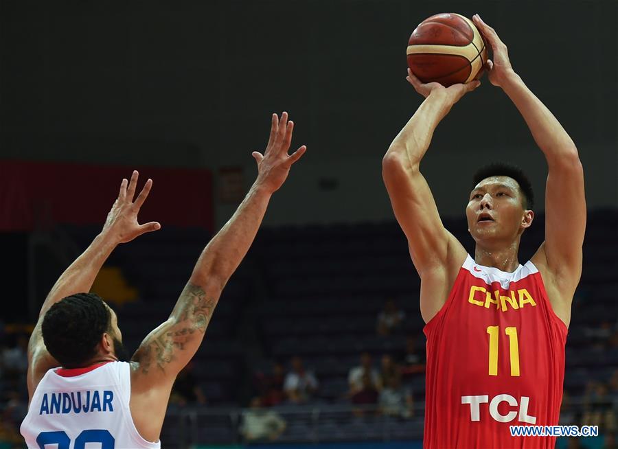 (SP)CHINA-KUNSHAN-INTERNATIONAL MEN'S BASKETBALL CHALLENGE-CHINA VS PUERTO RICO(CN)