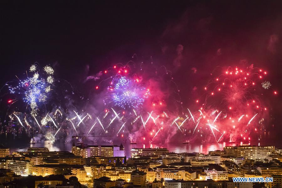 FRANCE-CANNES-PYROTECHNIC ART FESTIVAL