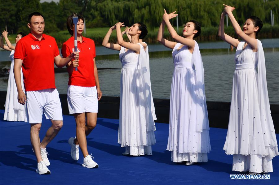 (SP)CHINA-TIANJIN-NATIONAL GAMES FOR PERSONS WITH DISABILITIES-TORCH RELAY (CN)