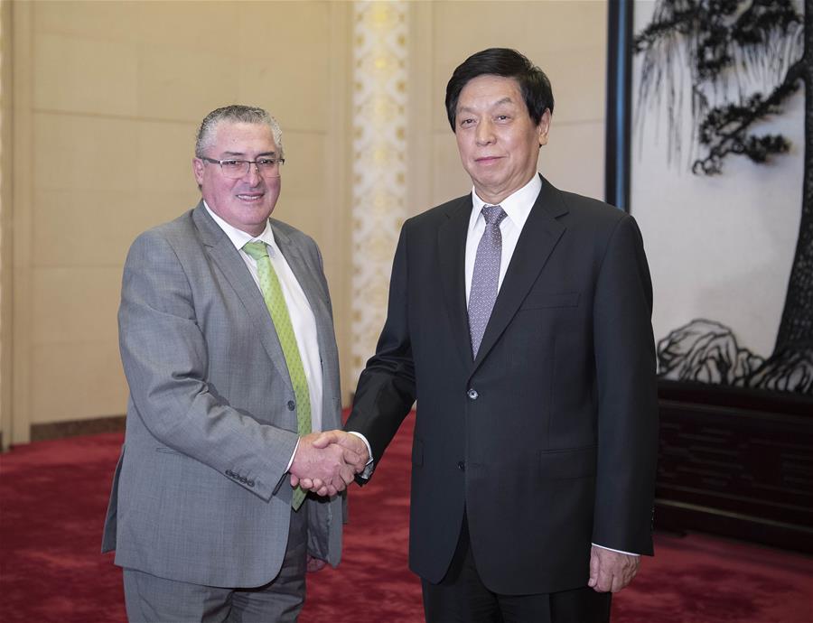 CHINA-BEIJING-LI ZHANSHU-LATIN AMERICAN PARLIAMENT PRESIDENT-MEETING (CN)