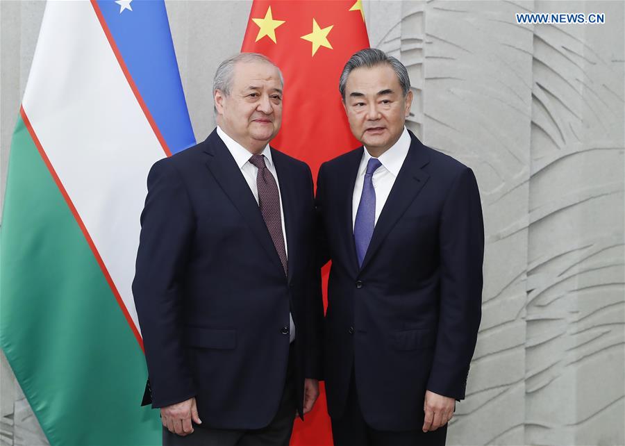 CHINA-BEIJING-WANG YI-UZBEKISTAN-ABDULAZIZ KAMILOV-MEETING(CN)