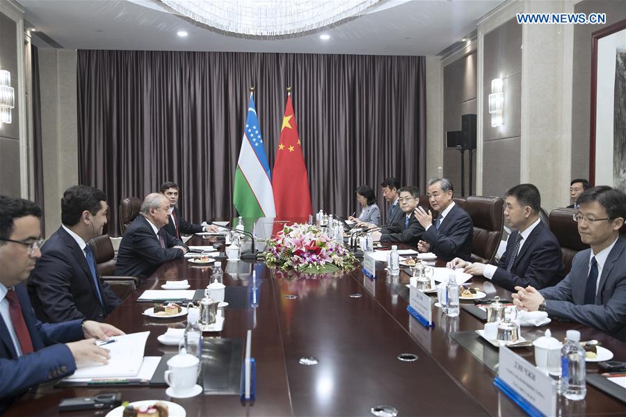 CHINA-BEIJING-WANG YI-UZBEKISTAN-ABDULAZIZ KAMILOV-MEETING(CN)