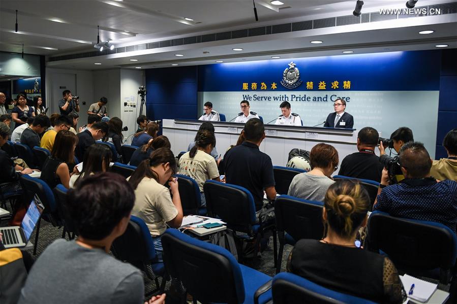 CHINA-HONG KONG-POLICE-PRESS CONFERENCE (CN)