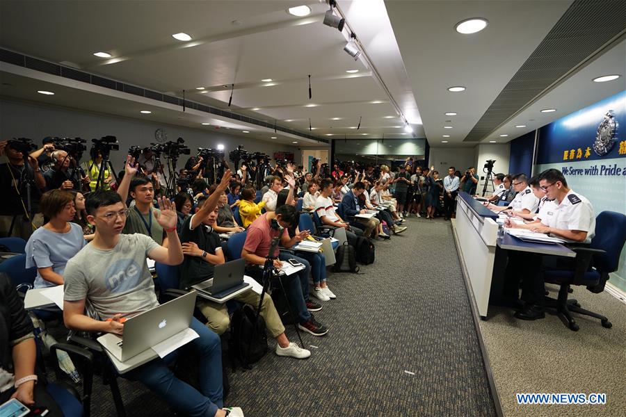 CHINA-HONG KONG-POLICE-PRESS BRIEFING (CN)