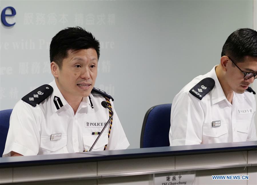 CHINA-HONG KONG-POLICE-PRESS CONFERENCE (CN)