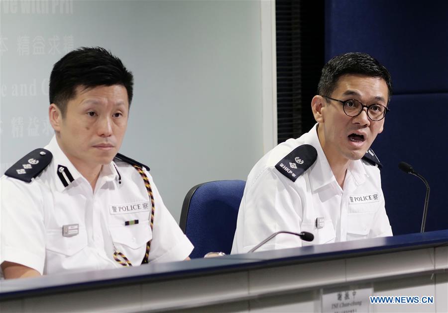 CHINA-HONG KONG-POLICE-PRESS CONFERENCE (CN)